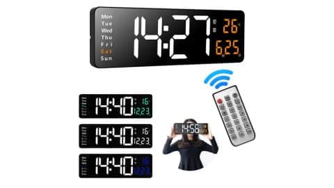 AGSIVO 16 Inch Digital Wall Clock