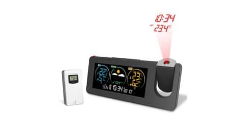 AGSIVO Weather Station Projection Alarm Clock