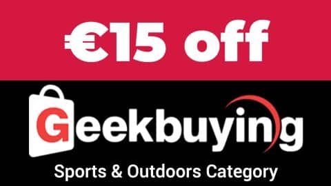 Geekbuying 15 off sports