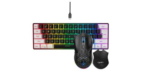 HXSJ Wired Keyboard and Mouse Set